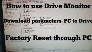 How to use Drive Monitor for Simovert masterdrive  Download PC to Drive  Factory Reset [upl. by Ternan693]