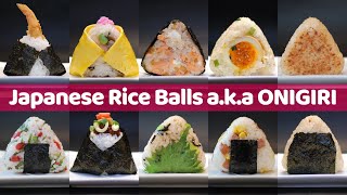 10 Easy Ways to Make Delish Japanese Rice Balls aka ONIGIRI [upl. by Ever]