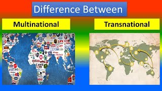 Difference Between Multinational and Transnational [upl. by Bahe106]