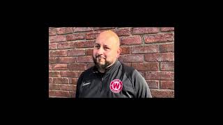 Management Interview  Andy Prescott after todays 33 away draw against Altrincham Reserves [upl. by Artenra]