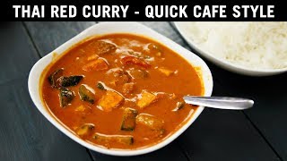 Thai Red Curry  CAFE Style  AUTHENTIC TASTE Easily Recipe  CookingShooking [upl. by Nairdad219]