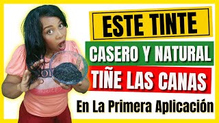 COMO MATIZAR Las CANAS Con TINTE NEGRO CASERO  Como Cubrir las Canas en la Primera Aplicación [upl. by Dusa]