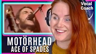 Why Lemmy Sung With His Mic Above Him  Motörhead’s  Ace of Spades  Vocal Coach Reacts amp Analysis [upl. by Ralyt]