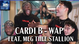 Cardi B  WAP feat Megan Thee Stallion Official Music Video  REACTION  3mSquad [upl. by Enehs187]