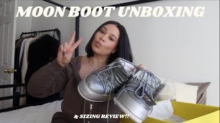 Moon Boot Unboxing And Size Review [upl. by Lamberto]