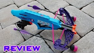 REVIEW Nerf Rebelle Courage Crossbow Unboxing Review amp Firing Test [upl. by Tuppeny]