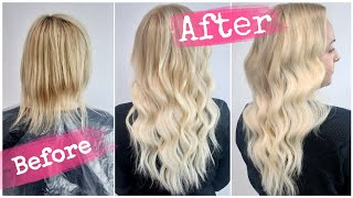 How to apply TAPE IN HAIR EXTENSIONS 🌸 TUTORIAL for short and thin hair ft Elitchi [upl. by Canning900]