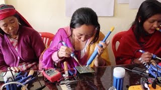 Solar Lighting in PostEarthquake Nepal [upl. by Enyluqcaj256]