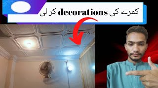 new room ki decorations KR li ❤️subscribe brickcomedy support vlog dailyvlog dailylife [upl. by Nosae]