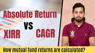 CAGR vs XIRR vs Absolute Return  Calculation with example [upl. by Caesar350]