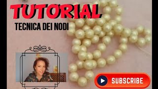 Tutorial collana con la tecnica dei nodi [upl. by Sikorski175]