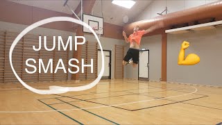 BADMINTON TECHNIQUE 10  JUMP SMASH [upl. by Aihsekram]