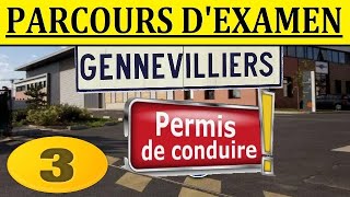 Parcours Examen Permis Gennevilliers 3 [upl. by Hinkel79]