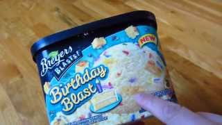 Breyers Ice Cream  Birthday Blast Flavor Unboxing [upl. by Ennayehc]