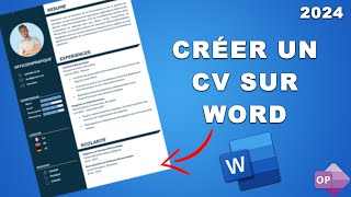 Créer un CV Gratuitement et Facilement avec Word [upl. by Kwon]