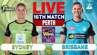 🔴Live Sydney Thunder Women vs Brisbane Heat Women  16th Match  Live Cricket Score amp Commentary [upl. by Nhguaval629]