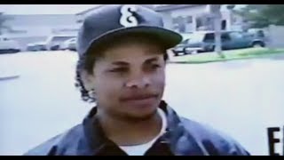 EAZYE INTERVIEW IN COMPTON 1993 E NEWS REAL GS VIDEO [upl. by Leasia]