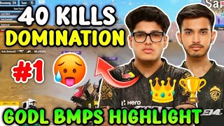 GODLIKE BMPS MATCHES HIGHLIGHTS  Godlike BMPS Finals Highlights  Godlike 40 Kills Domination 🔥🔥 [upl. by Airelav115]