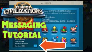 Rise of Civilizations  Messaging Tutorial Beginners Guide [upl. by Adham]