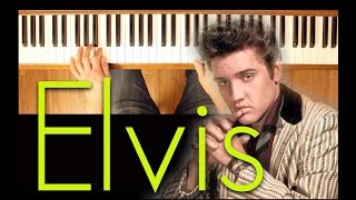 Unchained Melody Elvis Presley Intermediate Piano Tutorial [upl. by Adnek]