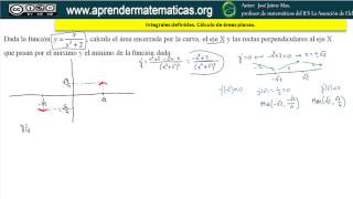 Hallar área Máximo y mínimo Integral definida 2batcnn2 13 055 José Jaime Mas [upl. by Azrim]