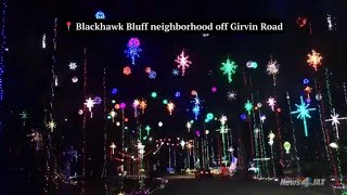 Entire neighborhood decorates creating BEST light displays around Northeast Florida 🎄🎅 [upl. by Uel]