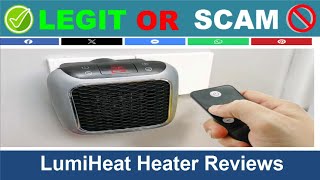 LumiHeat Heater Reviews  Nov 2024 Beware of Scam Watch Now [upl. by Adlez]