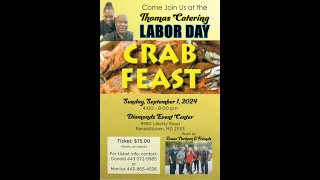 Donald Thomas Catering  Labor Day Crab Feast  2024 [upl. by Priscilla902]