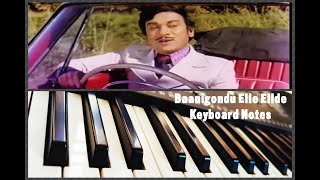 Baanigondu Elle ellide song Keyboard Notes Piano lyrics in description ↓↓ [upl. by Ettenauq]