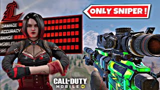 SNIPER ONLY CHALLENGE SEASON 9 WORLD RECORD WIN🥇 COD MOBILE [upl. by Gerianna994]