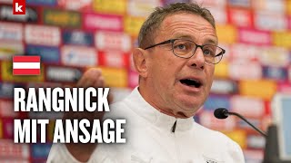 quotNicht für dumm verkaufenquot Rangnick hat da mal was klarzustellen  Österreich [upl. by Ramed802]