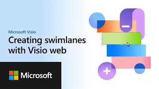 Creating swimlanes with Visio web [upl. by Doehne]