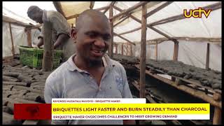 Briquette Maker Overcomes Challenges to Meet Growing Demand Briquettes Light faster [upl. by Leahcin]