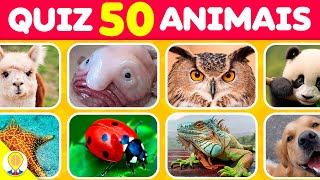 Adivinhe 50 Animais em 3 Segundos  Nível Difícil 🔥  Quiz de Biologia [upl. by Howland928]