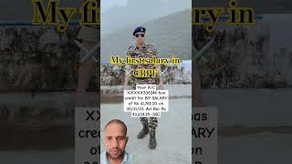 CRPF first salary🥰  ssc gd 2024  sscgd indianarmy viral army bsf crpf [upl. by Ayatnwahs250]