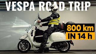 800 km in 14 Stunden  Vespa GTS 300 Road Trip [upl. by Ayotahc]