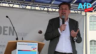 Max Krah AfD am 1Mai in Dresden über Spione Freiheit grüne Verbote Vermögensvernichtung amp Krieg [upl. by Odelet]