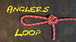 How to Tie the Anglers Loop or Perfection Loop  Superb Loop Knot [upl. by Figone]