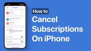 How To Cancel Subscriptions On iPhone or iPad  iOS 18 [upl. by Surazal]