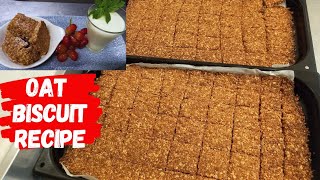 HOW TO MAKE CRUNCHY OATY BISCUIT cooking food freshbake [upl. by Atiner]