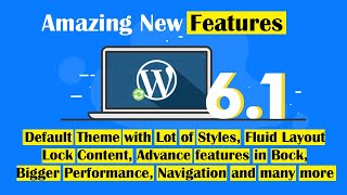 WordPress 61 Features in 5 mins  this changes EVERYTHING  WP 61 Releasing Date  1 November 2022 [upl. by Brechtel]