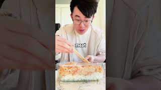 Make baked sushi using leftover rice 🍣🍱 [upl. by Kcirdderf]