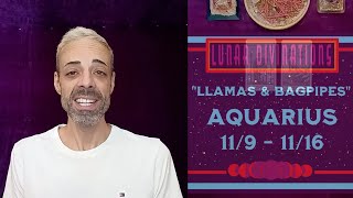 Aquarius Tarot Reading 119  1116 Weekly Forecast [upl. by Cacilia]