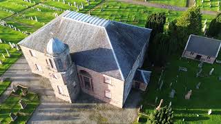 Rosskeen old parish church drone footage 2024 [upl. by Kerrison614]