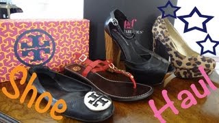 Shoe Haul ♡ Justfab Tory Burch amp Mossimo [upl. by Atnohsal]