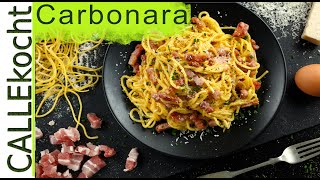 Carbonara nach original Rezept lecker selber machen  ohne Sahne [upl. by Sharyl]