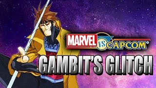 GAMBITS GLITCH  Marvel Vs Capcom Classics MVC1 [upl. by Garvy]