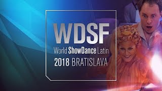 Polianski  Akhmetgareeva RUS  2018 WDSF WC Showdance Latin Final  DanceSport Total [upl. by Semmes]