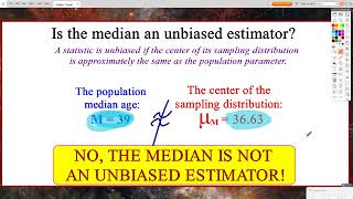 AP Statistics Chapter 7 Video 2  Biased vs Unbiased Estimators [upl. by Kemme]