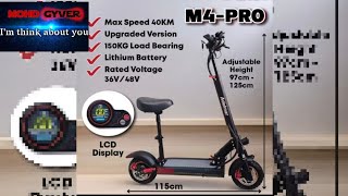 Electric Scooter Adelmar M4 Pro 350W 48V [upl. by Aserahs515]